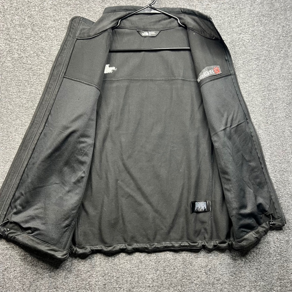 The North Face Vest Mens Medium Black WindWall Softshell Hollister Logo Full Zip - Picture 3 of 16